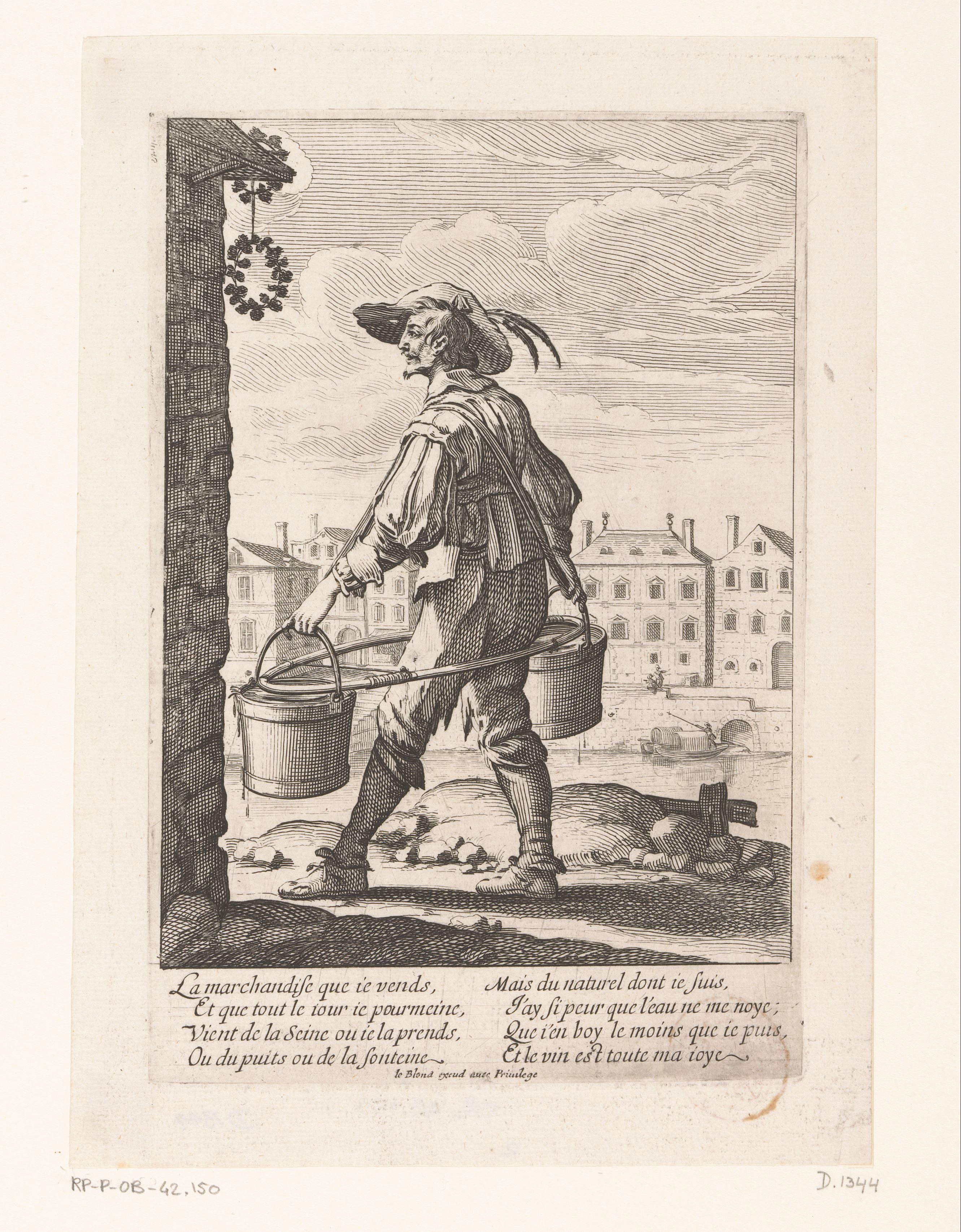 Waterdrager by Abraham Bosse