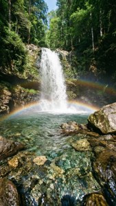 Waterfall Cascade in Vernon Forest