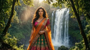 Waterfall Goddess Lehenga