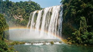Waterfall Rainbow Peace