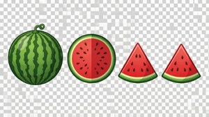 Watermelon Clipart Set