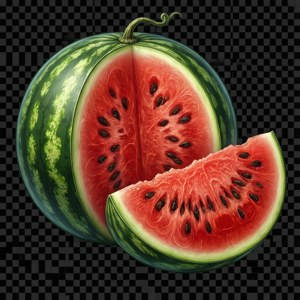 Watermelon Halves Clipart