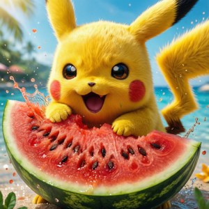 Watermelon Pikachu