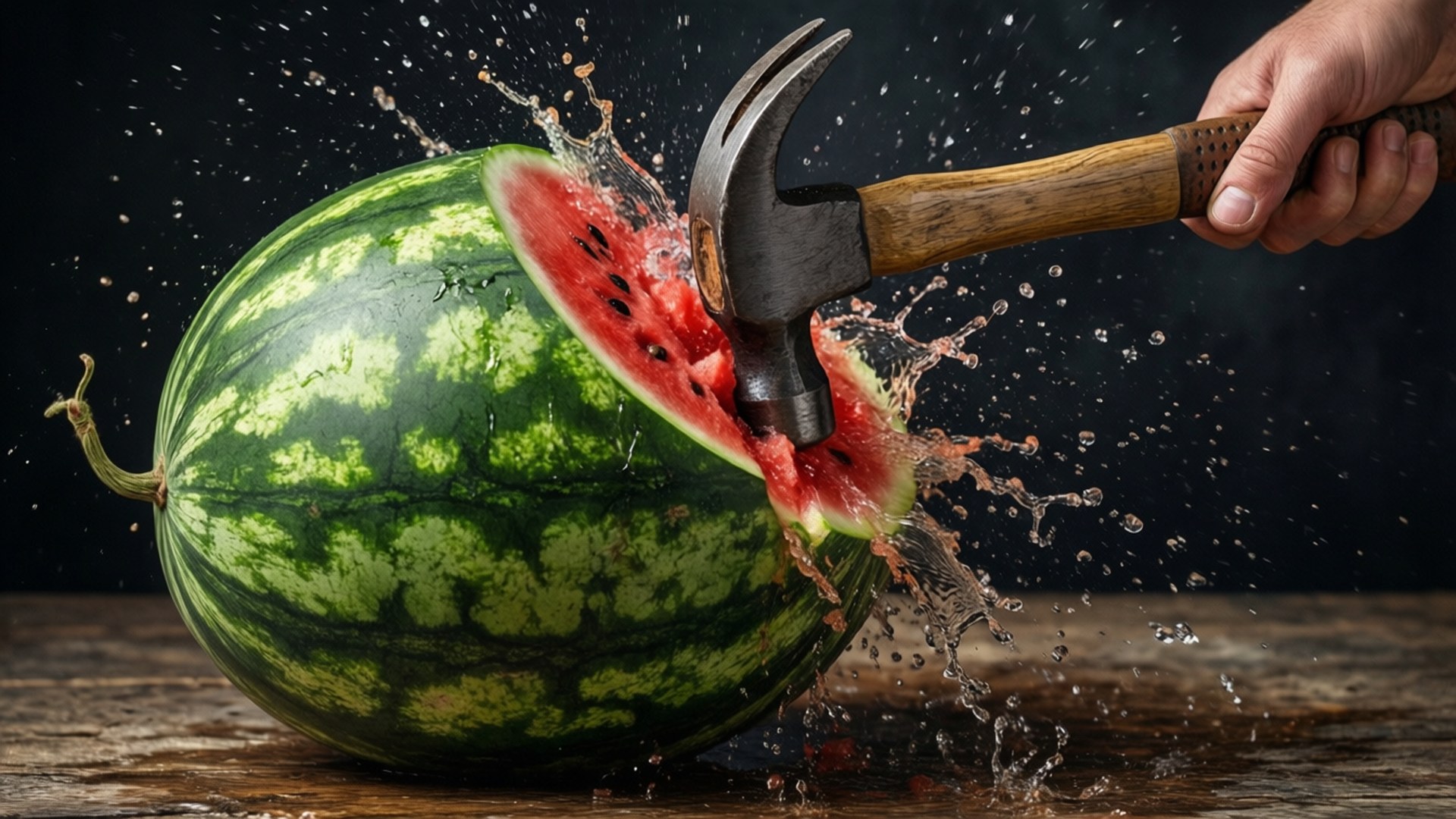 Watermelon Sledgehammer Bonk by Wallpapers.art Studio