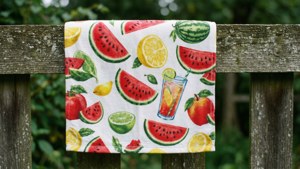 Watermelon Tea Towel Garden