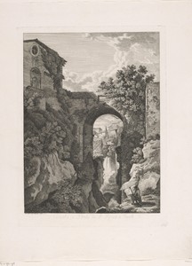 Waterval bij de San Rocco brug in Tivoli