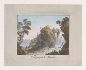 Waterval bij het Meer van Genève