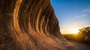 Wave Rock Sunset