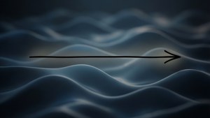 Wave Silhouette Arrow