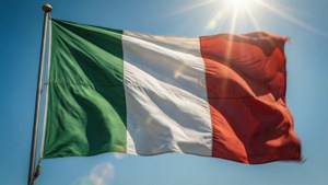 Waving Italian Flag