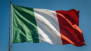 Waving Italian Flag