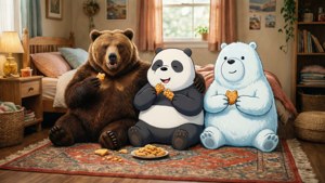 We Bare Bears Snack Time