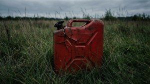 Weathered Can in Field