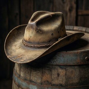 Weathered Cowboy Hat
