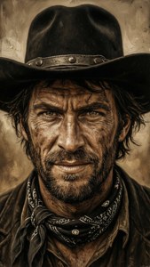 Weathered Cowboy Portrait