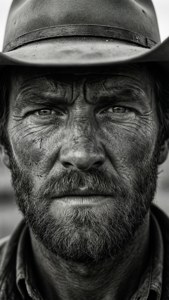Weathered Cowboy Portrait