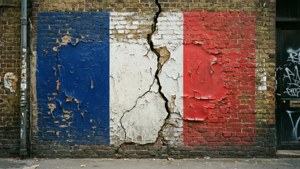 Weathered Flag Mural