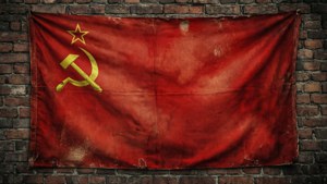 Weathered Soviet Flag