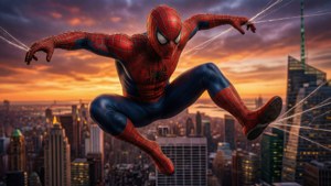 Web Slinger at Dusk