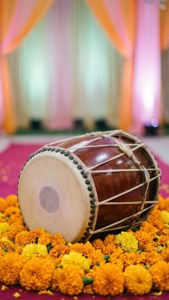 Wedding Dhol with Marigolds