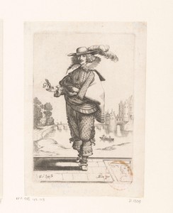 Weduwnaar, gekleed volgens de Franse mode van ca. 1630