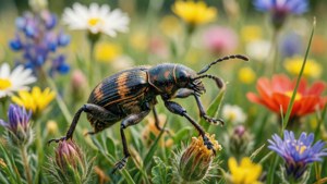 Weevil in Wildflowers