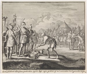Weigering van een christelijke soldaat om te vechten