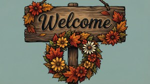 Welcome Fall Sign