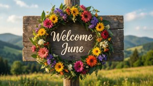 Welcome June Sign
