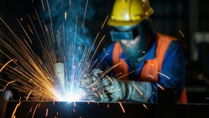Welding Sparks Close Up
