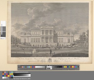 Welgelegen: Vue de la Facade de la Maison de Campagne nommee Welgelegen au Bois de Harlem, Appartenante a Mr. Henry Hope d'Amsterdam