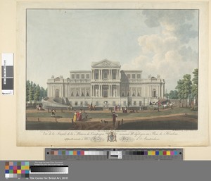 Welgelegen: Vue de la Facade de la Maison de Campagne nommee Welgelegen au Bois de Harlem, Appartenante a Mr. Henry Hope d'Amsterdam