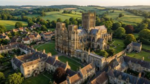 Wells Cathedral Overflight