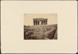 Western facade of the Parthenon.