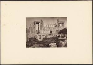 Western flank of the Erectheum.