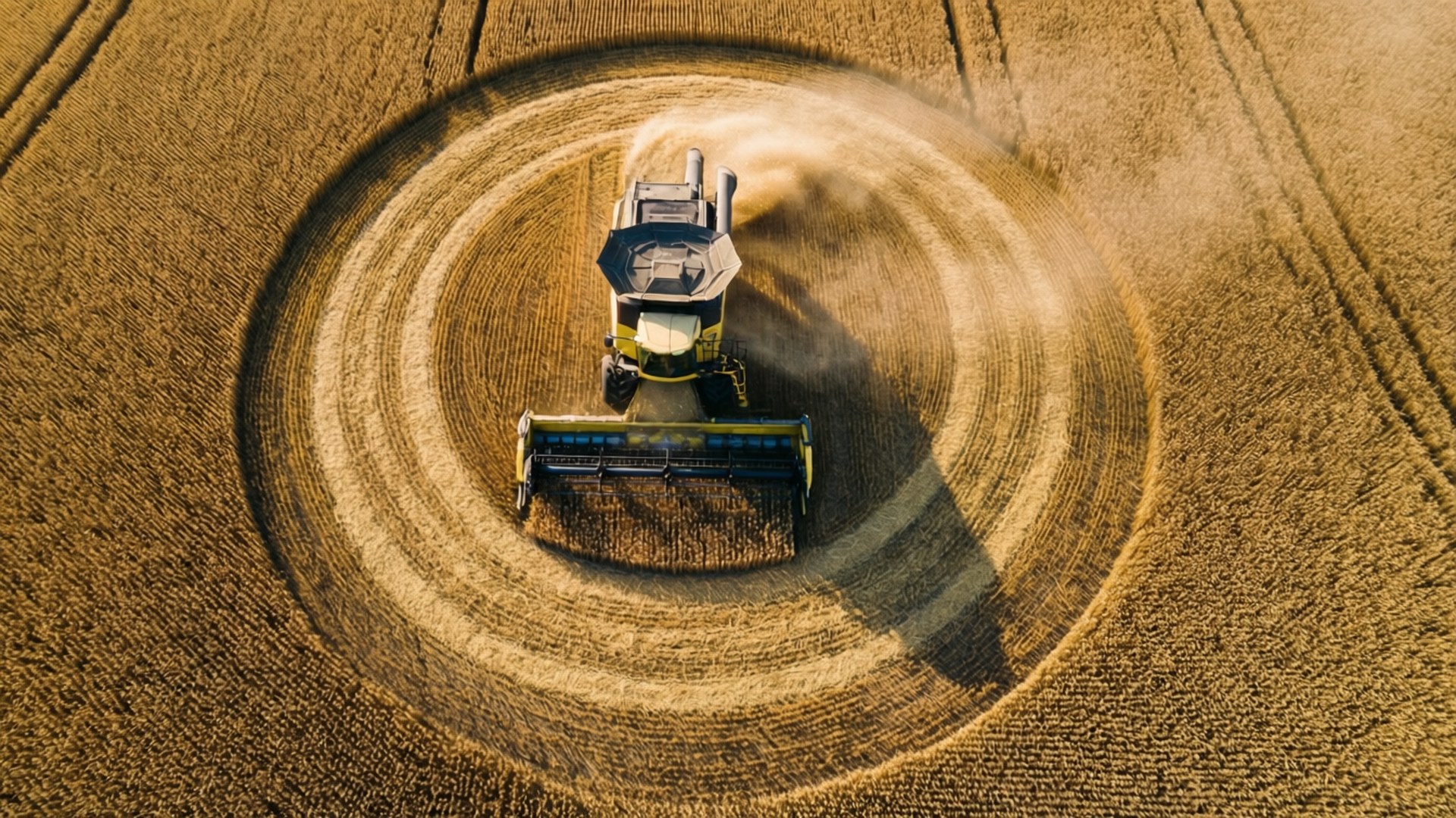 Wheat Circle by Wallpapers.art Studio
