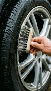 Wheel Rim Detail Scrub