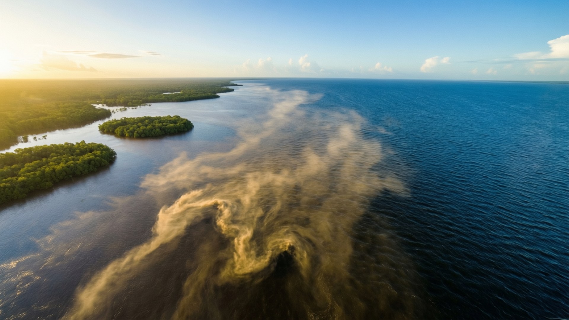 Where River Meets Sea by Wallpapers.art Studio