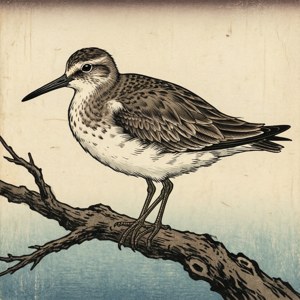Whimbrel Ukiyo-e