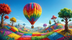 Whimsical Balloon Adventure