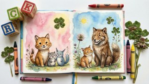 Whimsical Childrens Book Moodboard