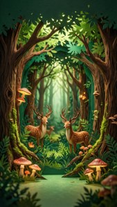 Whimsical Forest Pop-Up