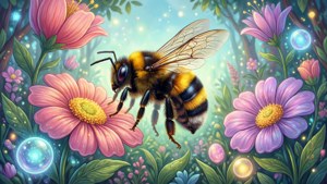Whimsical Garden Bumble Bee