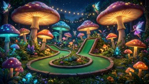Whimsical Night Golf