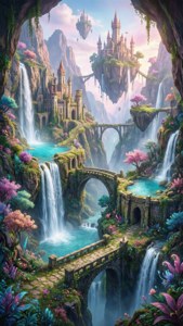 Whimsical Waterfall Kingdom