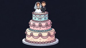 Whimsical Wedding Cake