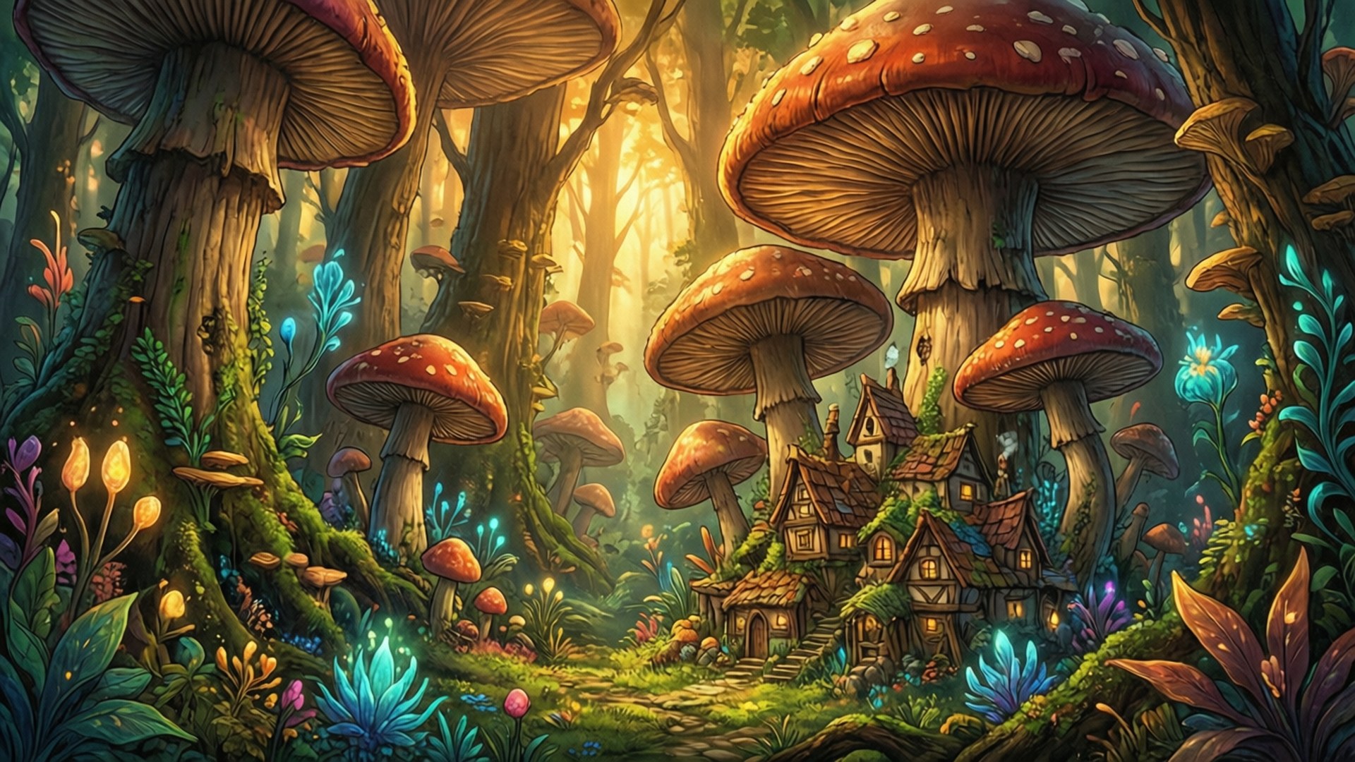 Whimsical Woodlands by Wallpapers.art Studio