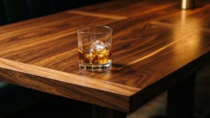 Whiskey on Mahogany