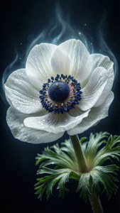 White Anemone Ethereal Glow
