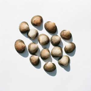 White Background Cockles